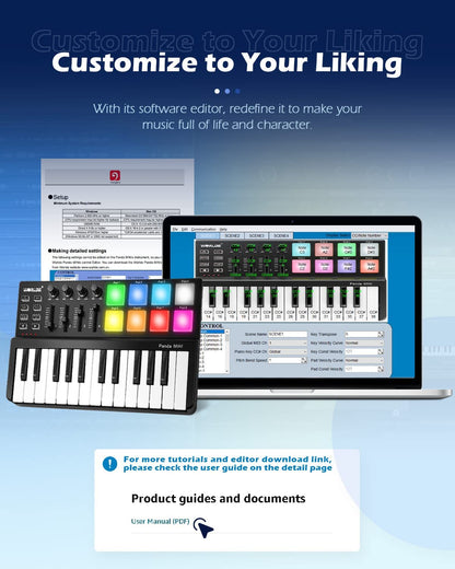 Vangoa MIDI Keyboard Controller 25 Keys - Vangoa