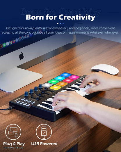 Vangoa MIDI Keyboard Controller 25 Keys - Vangoa