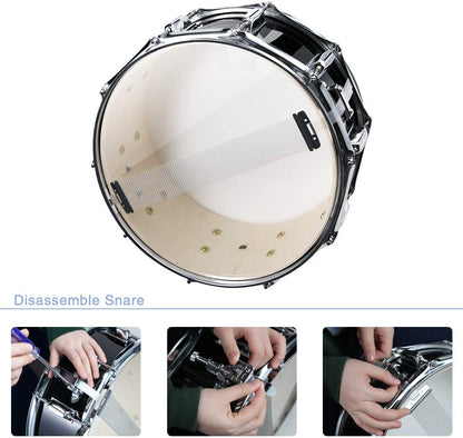 Vangoa Snare Drum Set for Kids 14 Inch 10 Lugs - Vangoa
