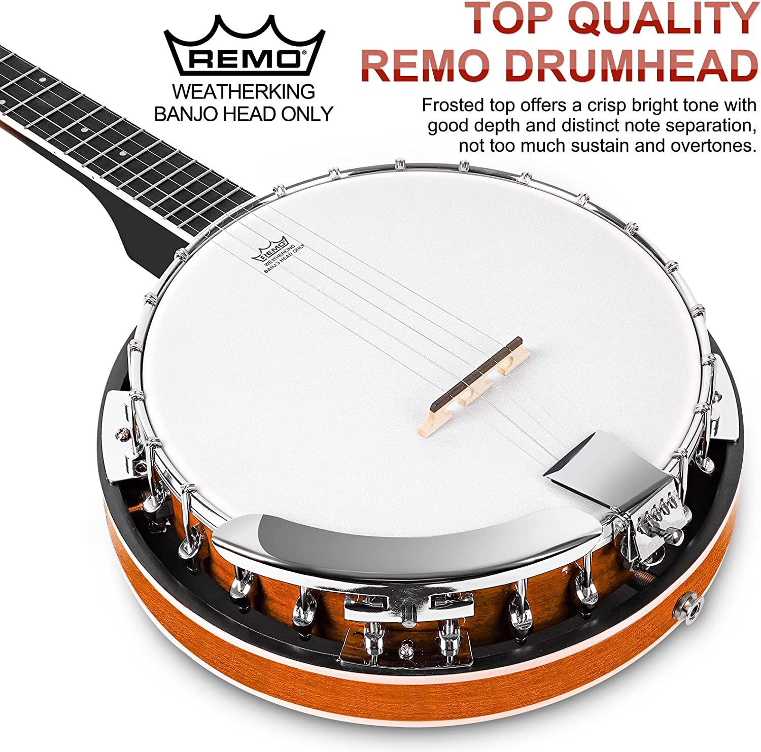 Vangoa VBJ - 40 Banjo 5 String Full Size - Vangoa