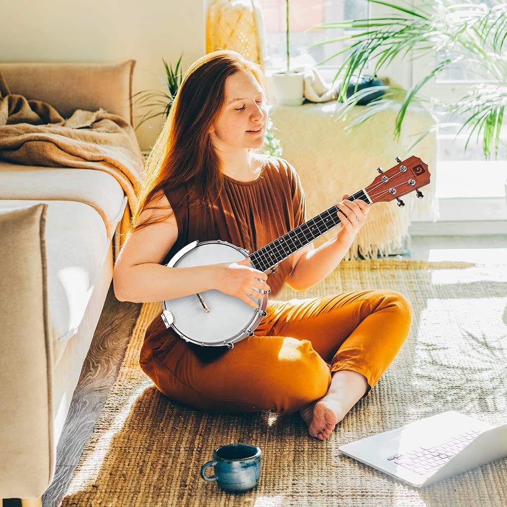 Vangoa VBU - 20 Banjo Ukulele Concert 23 Inch 4 String Banjolele with Armrest - Vangoa